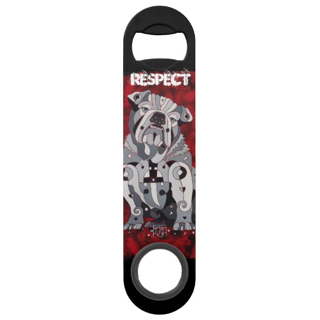 Abrebotellas del bulldog (Reverso)