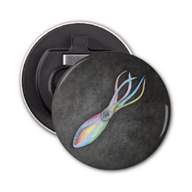 Abrebotellas del calamar del arco iris (Anverso)