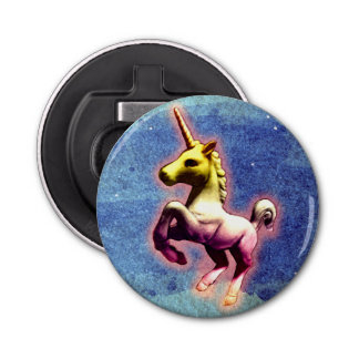 Abrebotellas del unicornio magnético (reflejo de
