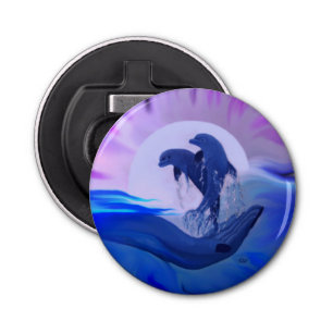 Abrebotellas Delfines en la luna