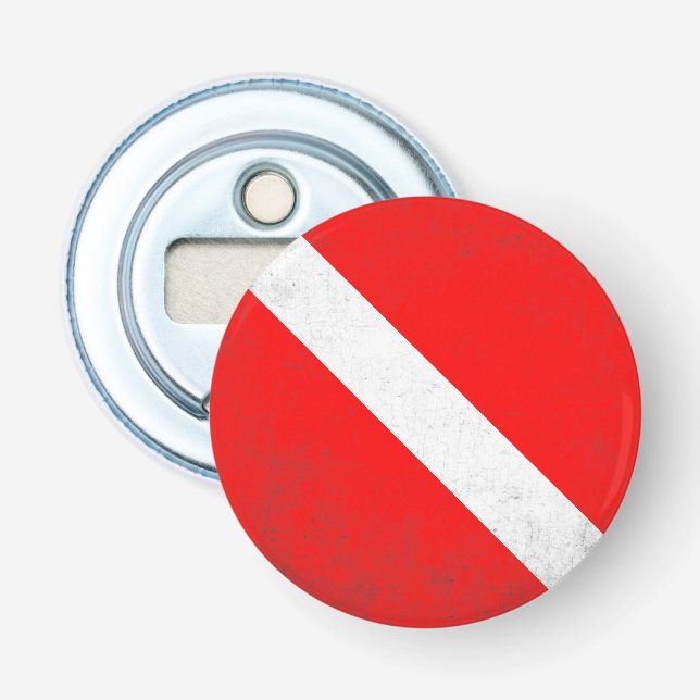 Abrebotellas Deporte de buceo, Bandera de Buceo Americana SCUBA (Anverso)