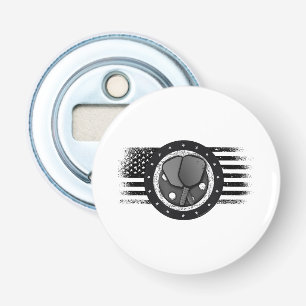 Abrebotellas Deporte Genial de Pickleball USA Bandera Grunge - 