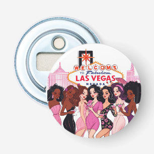 Abrebotellas Despedida de soltera rosa en Las Vegas