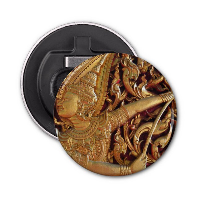 Abrebotellas Detalle del templo budista tailandés (Anverso)