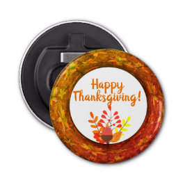 Abrebotellas Día de Acción de Gracias Hojas de Otoño y Acorn