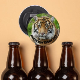 Abrebotellas Día de la Tierra todos los días foto del tigre de 