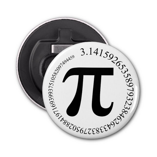 Abrebotellas Día del pi (π) (Anverso)