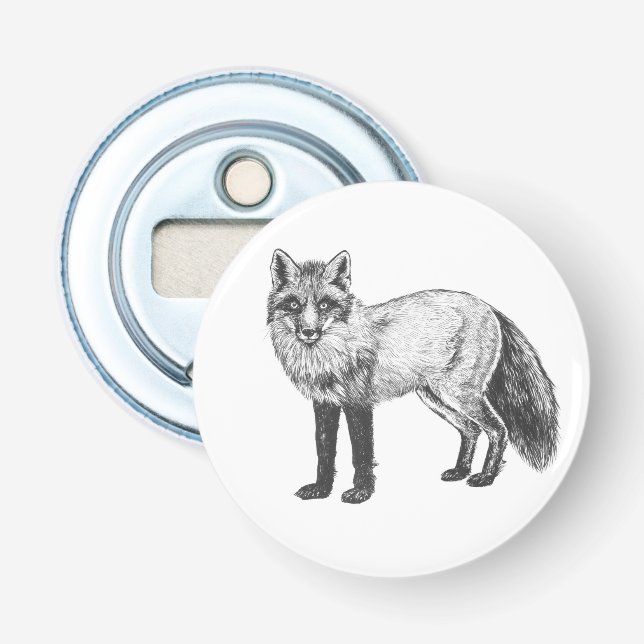 Abrebotellas Dibujo de Fox (Anverso)