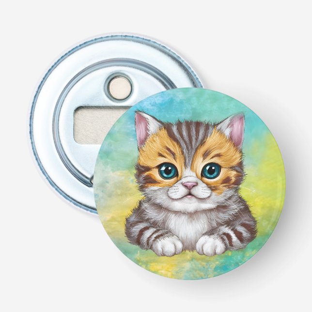 Abrebotellas Dibujo de gato (Anverso)