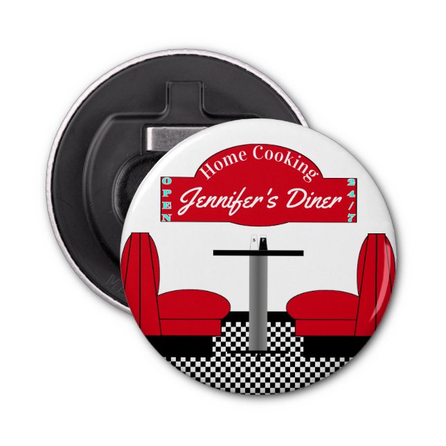 Abrebotellas Diner Kitchen Restaurant Kitchen Grill Chef Baker (Anverso)