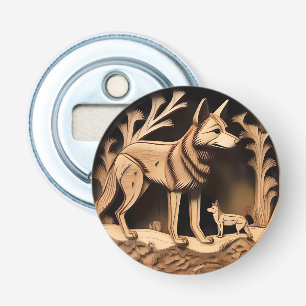 Abrebotellas "Dingo australiano: Impresión de la naturaleza"