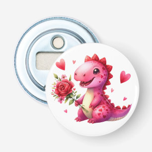 Abrebotellas Dinosaurio El día de San Valentín lindo