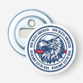 Abrebotellas Dios bendiga a Estados Unidos, águila estadouniden