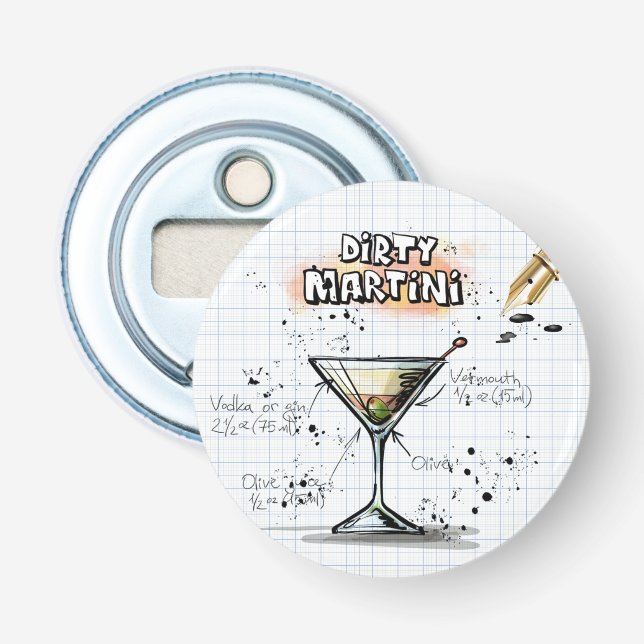 Abrebotellas Dirty Martini (Anverso)