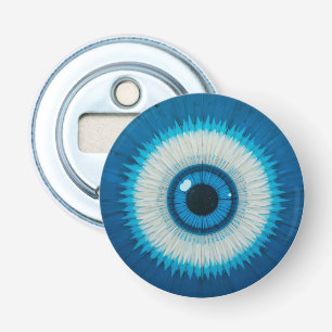 Abrebotellas Diseño Artístico de Ojo Malo Azul