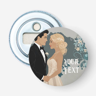 Abrebotellas Diseño de Invitación de Boda Elegante y Atemporal