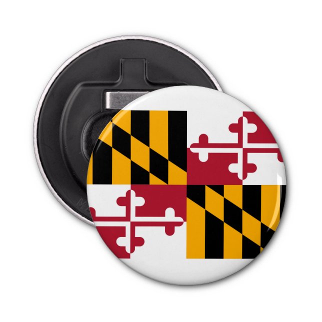 Abrebotellas Diseño de la bandera del estado de Maryland (Anverso)