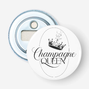 Abrebotellas Diseño de la reina de champagne con corona