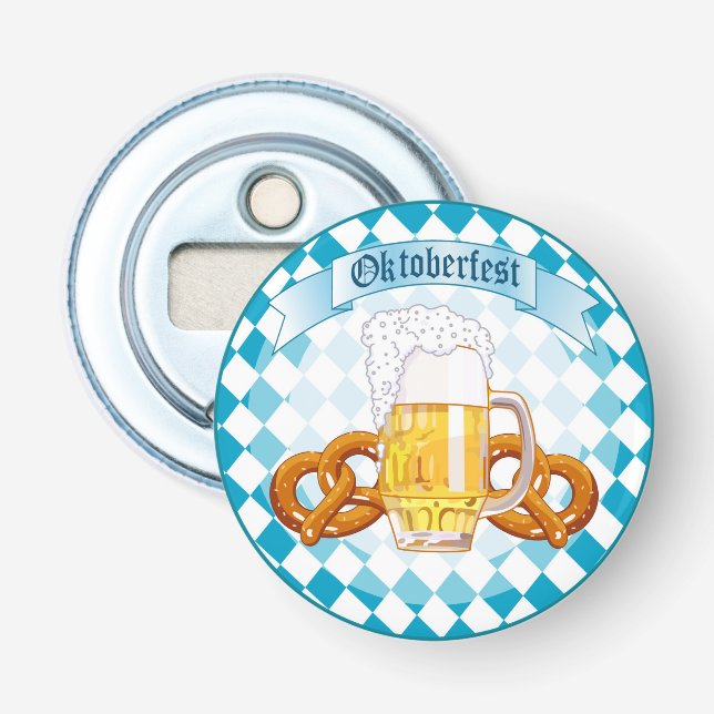 Abrebotellas Diseño de la Ronda de Celebración de Oktoberfest (Anverso)