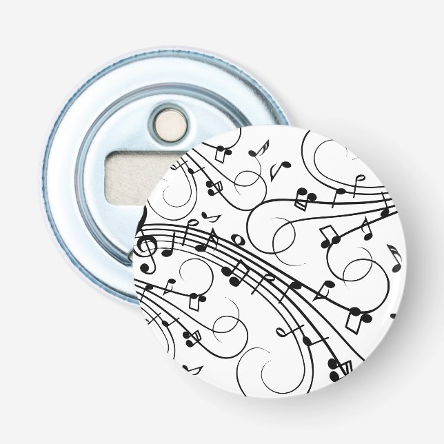 Abrebotellas Diseño de Música de Moda (Anverso)