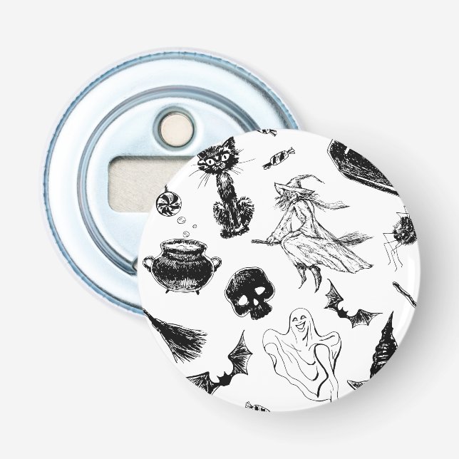 Abrebotellas Diseño de patrones de Halloween (Anverso)