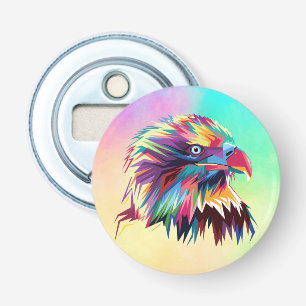 Abrebotellas Diseño de Prismático Geométrico de Águila Calva-80