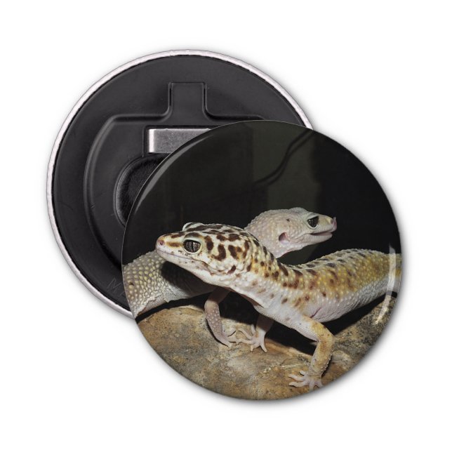 Abrebotellas ¡Diseño del gecko del leopardo para todos! (Anverso)