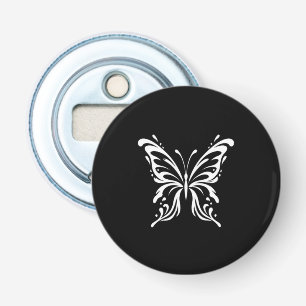 Abrebotellas Diseño estético floral de línea de mariposa elegan