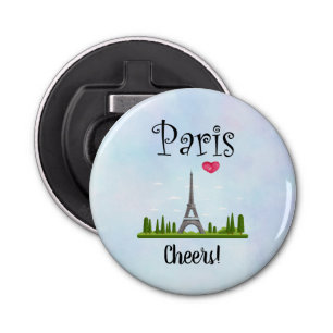 Abrebotellas Diseño francés - Torre Eiffel en París ¡Alegres!