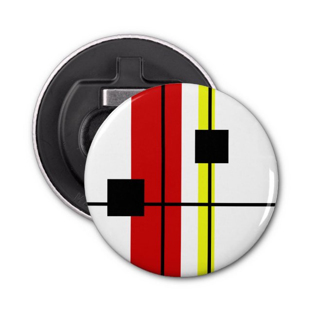 Abrebotellas Diseño geométrico (Anverso)