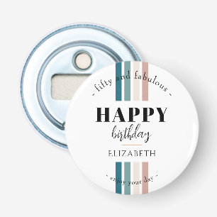 Abrebotellas Diseño Minimalista de cumpleaños en colores pastel