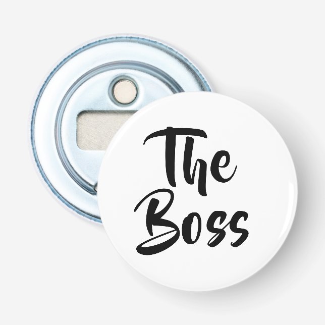 ABREBOTELLAS DIVERSIÓN, EL ABIERTO DEL FRASCO DE JEFE (Anverso)