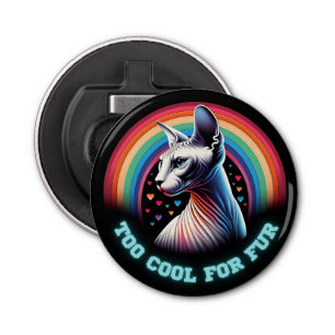 Abrebotellas Divertidas declaraciones Sphynx Cat to Guay Button
