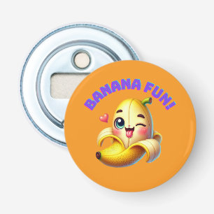 Abrebotellas Divertido diseño de ganadería bananera para divers