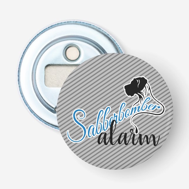 Abrebotellas Diviértete con Gran Danés en alemán (Anverso)