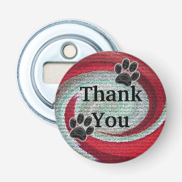 Abrebotellas Dog Walker Paw Print Puppy Sitter Gracias