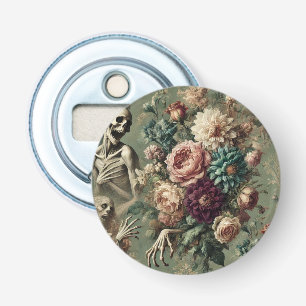 Abrebotellas Dolor de corazón póstumo - Diseño floral gótico