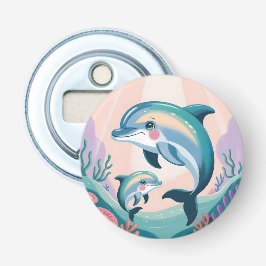Abrebotellas Dolphin Mom and Baby