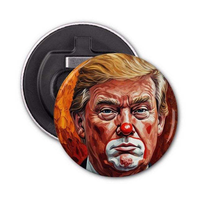 Abrebotellas donald trump clown  (Anverso)