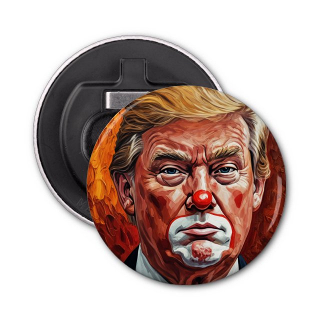 Abrebotellas donald trump clown  (Anverso)