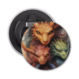 Abrebotellas Dragones verdes del naranja Rojo