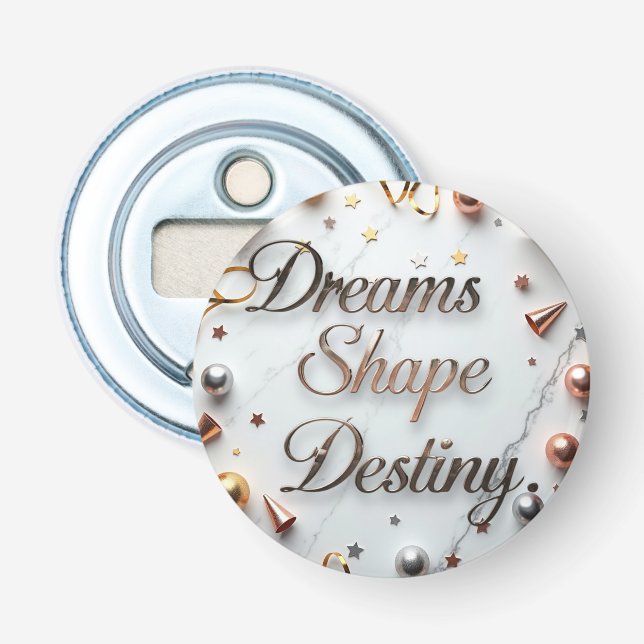 Abrebotellas Dreams Shape Destiny (Anverso)