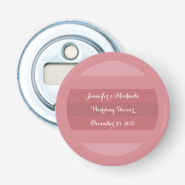 Abrebotellas Ducha de boda Rosa o Fiesta de aniversario