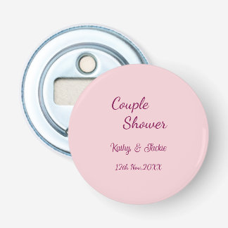 Abrebotellas ducha de pareja rosa morado pastel boda nombre fec