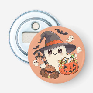 Abrebotellas Dulce Fantasma de Halloween en Estilo Kawaii