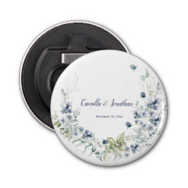 Abrebotellas Dusty Blue Sage Green Winter Flowers Favor De Boda