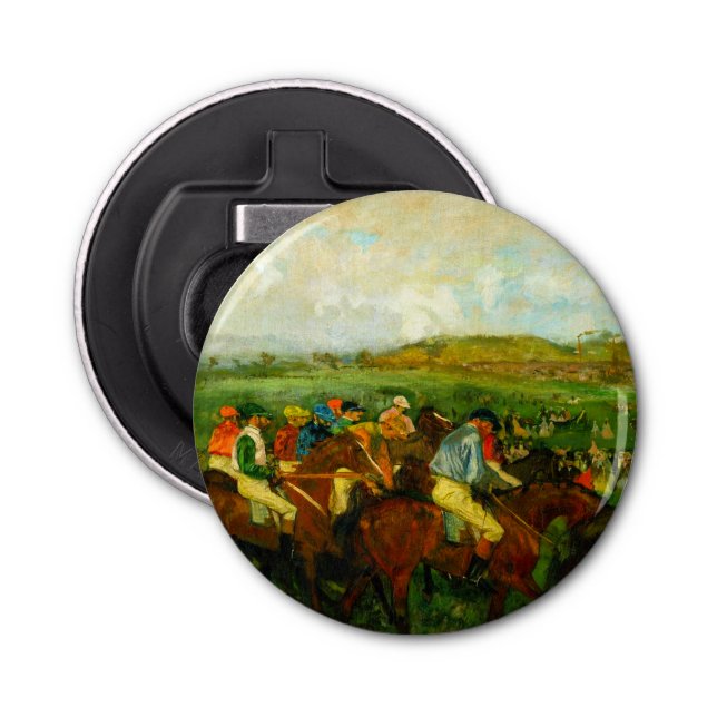 Abrebotellas Edgar Degas Horseback Riding (Anverso)