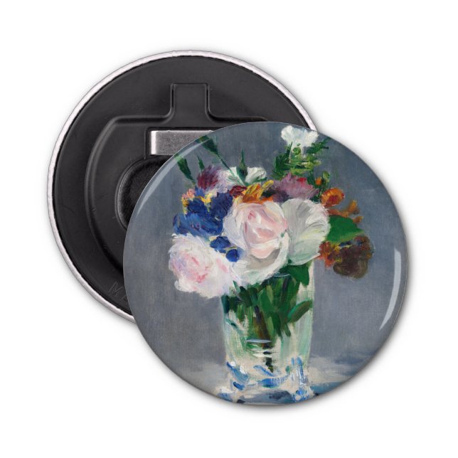 Abrebotellas Edouard Manet - Flores en una bolsa de cristal (Anverso)
