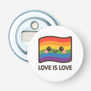 Abrebotellas El amor es amor - Kawaii Rainbow Design