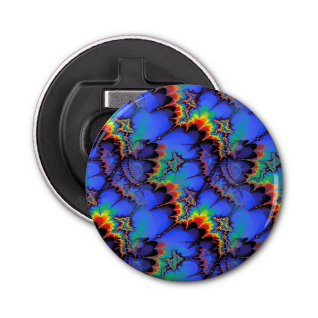 Abrebotellas El arco iris eléctrico agita el modelo del arte (Anverso)